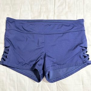 Blue booty shorts